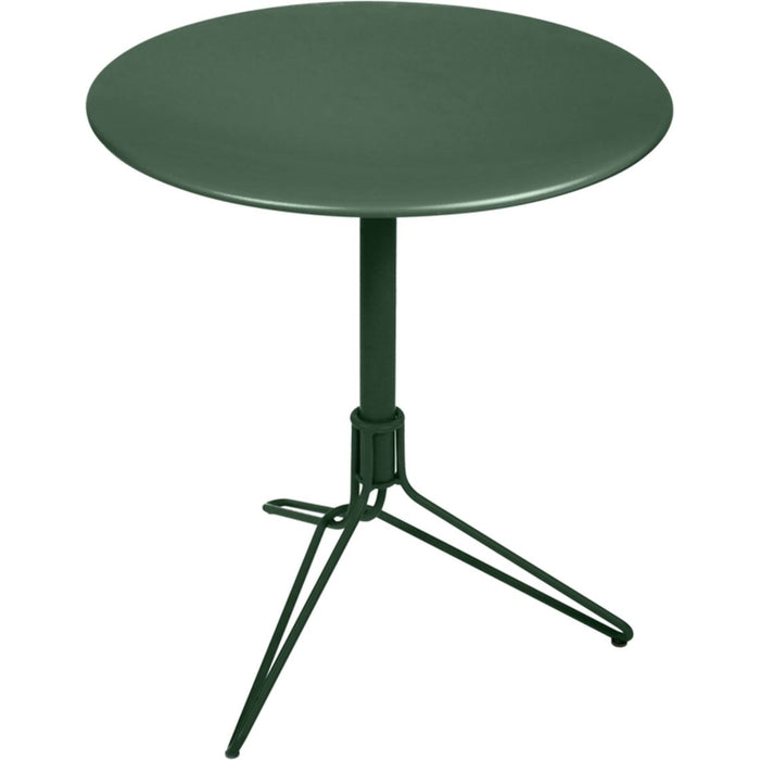 Photo of Flower Pedestal Table Cedar Green 02 - Outdoor Dining Table - Harald Guggenbichler - Green - Metal