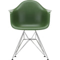 Eames Plastic Armchair Dar - 48 Forest - Chrome Base - Matstolar - Charles & Ray Eames - Grön - Metall/plast