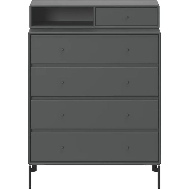 Photo of Keep Chest Of Drawers - Anthracite / Black Legs - Byråer - Peter J. Lassen - Svart - Trä