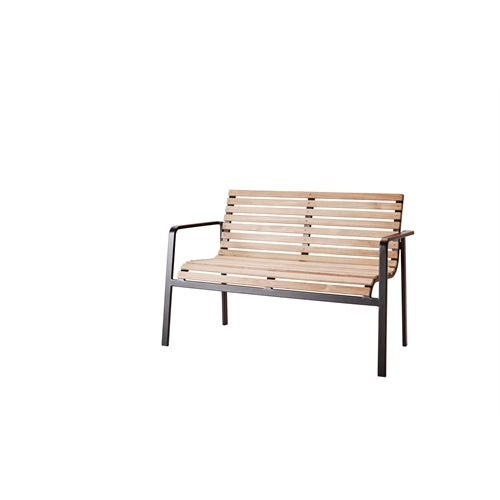 Photo of Parc - Garden Benches - Foersom & Hiort-lorenzen Mdd - Wood-coloured, black - Metal/wood