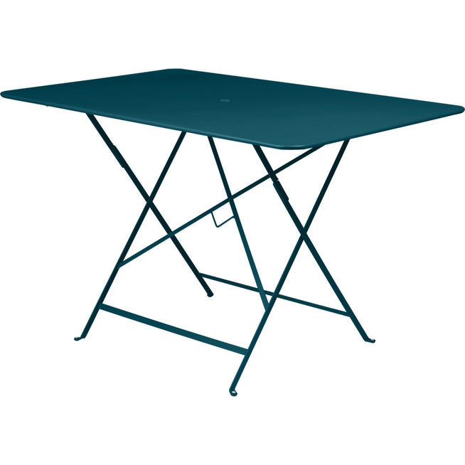 Photo of Bistro Table 117 x 77 cm, Acapulco Blue - Outdoor dining table - Blue - Metal
