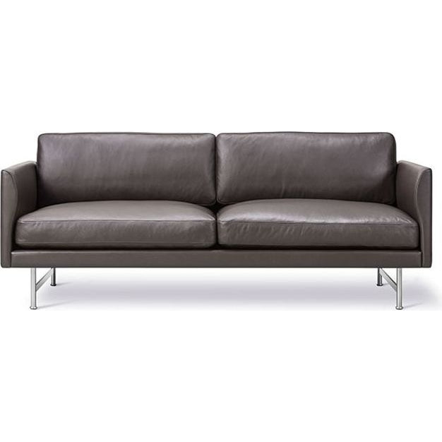 Photo of Calmo Sofa 95 5652 By Hugo Passos - 2 Personers Sofa - Omni 377 Dark Brown / Matt Chrome - W200 X D90 X H75,5 X Sh41 Cm