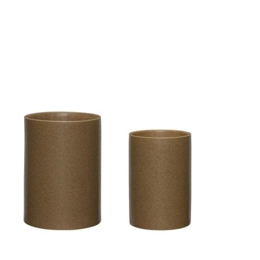 Photo of Edna Flower Pots Brown Set of 2
