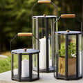 Thumbnail photo of Lightlux Lantern M/teak - Lantern - Lava Grey, Aluminium