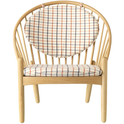 Poul M. Volther Armchair - J166 Jørna - Black/beige