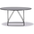 Thumbnail photo of Jg Table 6568 By Jørgen Gammelgaard - Spisebord - Black Linoleum W/black Oak / Black Powder Coated Steel - Ø140 X H72 Cm