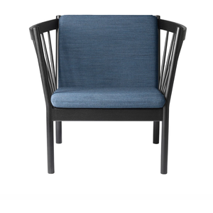 Photo of J146 Easy Armchair - Black lacquered oak