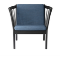 J146 Easy Armchair - Black lacquered oak