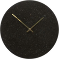Thumbnail photo of Wall clock - black / gold