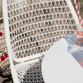 Thumbnail photo of Sixties Chair - Cotton White - Outdoor Dining Chairs - Metal/Synthetic