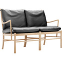 Carl Hansen - OW149-2 - Colonial Sofa, Oiled Oak, Leather Group