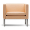 Ej50 Club Chair 5021 By Erik Jørgensen Studio - Lænestol - Primo 88 Black / Brushed Chrome - W96 X D73 X H70 X Sh44 Cm
