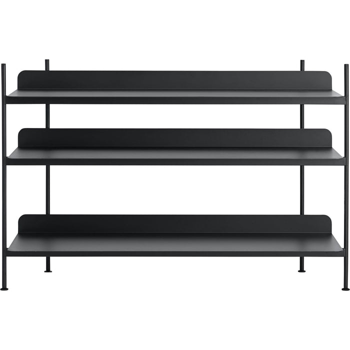 Photo of Compile Shelving System/configuration 2, Black - Shelving System - Cecilie Manz - Black - Metal
