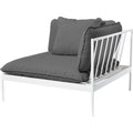 Thumbnail photo of Bönan Lounge End Sofa, Light Grey Aluminum Frame, Cushion Dark Grey Sunbrella Sling - Utomhussoffor - Studio Norrlandet
