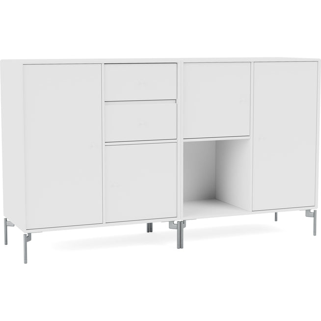 Photo of Couple Sideboard - New White / Matt Chrome Legs - Sideboards - Peter J. Lassen - Vit - Mdf