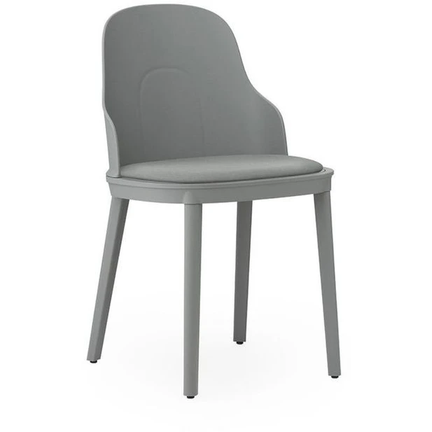 Allez Chair Upholstered Canvas - Dining Chair - Grey - H: 79 x L: 45 x D: 50 x Sh: 45.5 cm