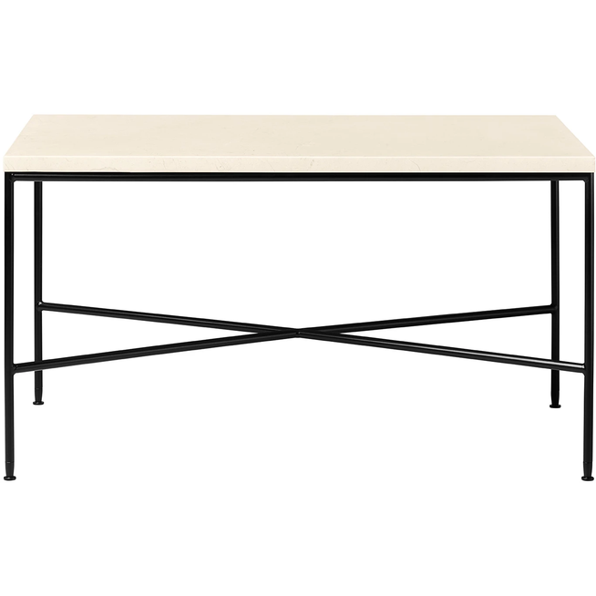 Photo of MC310 Rectangular Coffee Table, Cream - Coffee Table - Paul Mccobb - Beige - Metal/Stone
