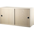 Thumbnail photo of String Cabinets/sliding doors 78x30, Ash - Shelving - Nils Strinning - Wood-coloured - Metal/wood