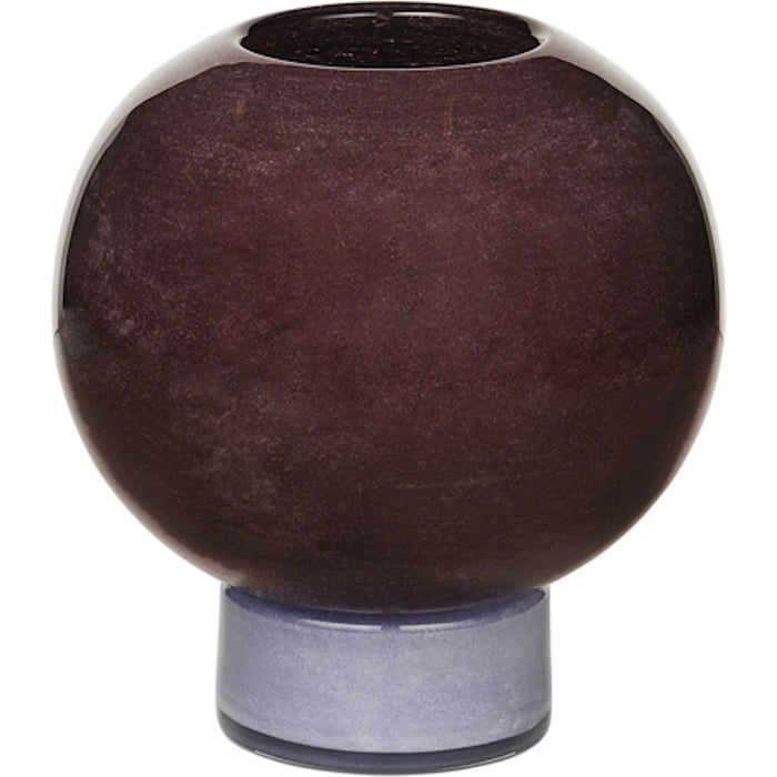 Photo of Mari Vase Glass Puce/orchid Hush - Ø20xh21cm