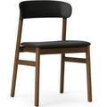 Thumbnail photo of Herit Stol / Polstret - Spisebordsstol - Black (spectrum Leather) - L: 50 X D: 51 X H: 78,5 X Sh: 45 Cm 1