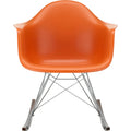 Thumbnail photo of Eames Plastic Armchair Rar - 43 Rusty Orange - Chrome Base - Dark Maple - Dining Chairs - Metal/wood/plastic