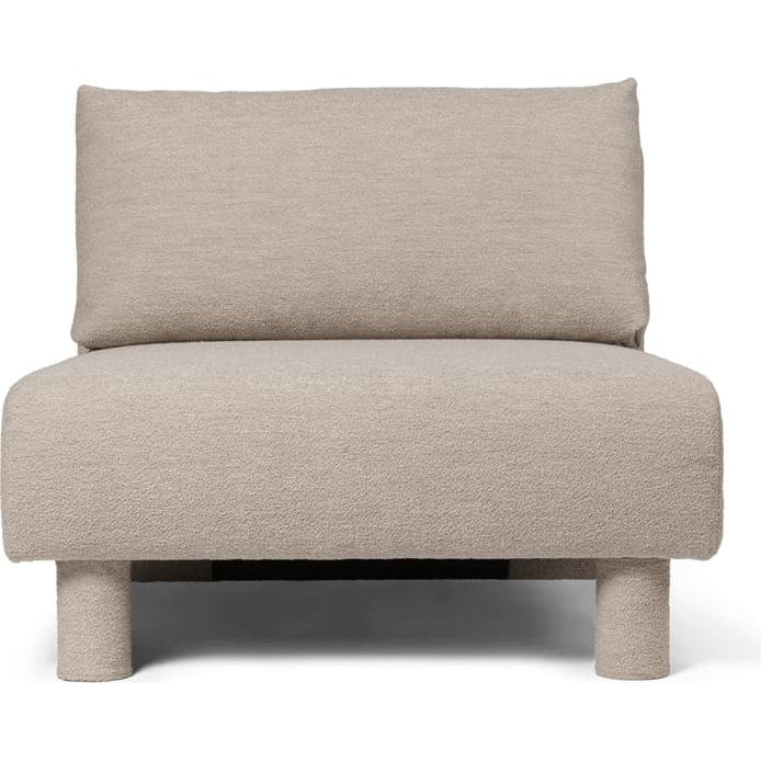 Photo of Dase Sofa - Modulsofa - Center - Soft Bouclé - Natural -  W: 91 X H: 73 X D: 100 Cm