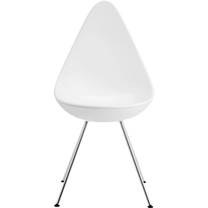 Photo of 3110 Droppen - White - Dining chairs - Arne Jacobsen - White - Metal/plastic