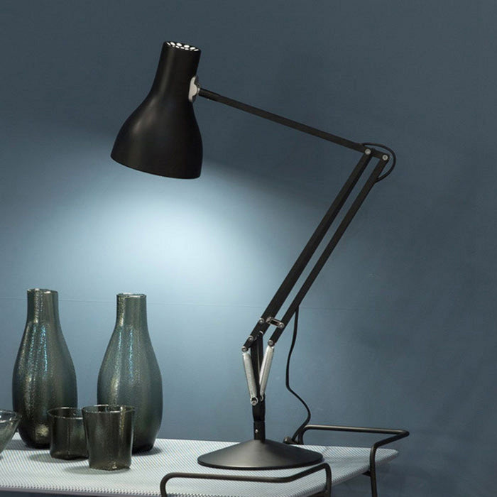 Photo of Type 75 Desk Lamp Jet Black - Desk Lamps - Sir Kenneth Grange - Black