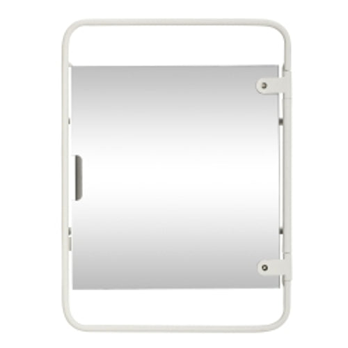 Photo of Wall Unit with Metal Mirror - White
