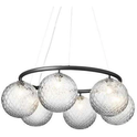 Miira 6 Circular Chandelier Rock