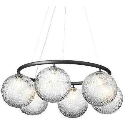 Photo of Miira 6 Circular Chandelier Rock