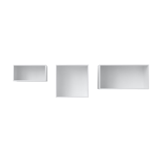 Photo of Mini Stacked 2.0 Grey Large - Shelving - Julien De Smedt - Grey - Mdf