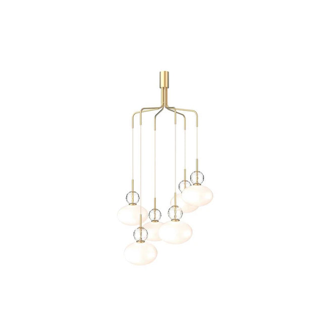 Photo of Rizzatto Cluster 6 Chandelier Satin