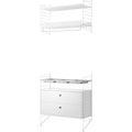 Thumbnail photo of String Wall Rack 50x30, White, 2-pack - Shelving - Nils Strinning - White - Metal