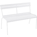 Thumbnail photo of Luxembourg Bench With Backrest Cotton White 01 - Garden Benches - Frédéric Sofia - White - Metal