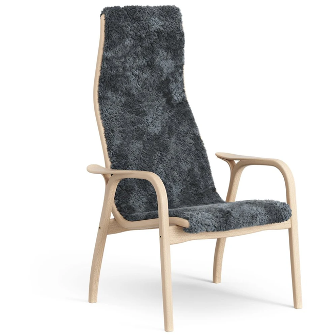 Photo of Lamini Children's Arm Chair Laquered Beech/sheep Skin