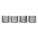Ripple Low Glass (set Of 4) - Ø7,6 X H6,1 Cm