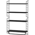 Thumbnail photo of String Wall Rack 50x20, Black, 2-pack - Shelving - Nils Strinning - Black - Metal