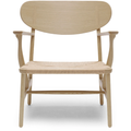 Thumbnail photo of Carl Hansen - Ch22,soaped Oak, Natural Braided Paper Cord - Armchairs - Hans J. Wegner - Wood-coloured - Natural materials/wood