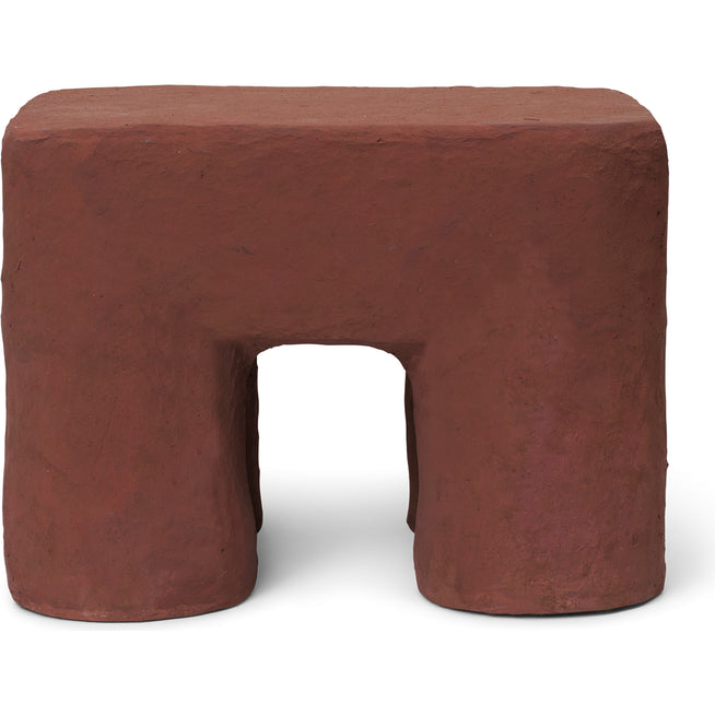 Photo of Podo Stool - Children's stool - Red Brown - W34 x D28 x H25 cm