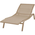 Alizé Sunlounger Nutmeg - Sun loungers & loungers - Pascal Mourgue - Metal