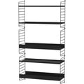 Thumbnail photo of String Wall Rack 50x30, Black, 2-pack - Shelving - Nils Strinning - Black - Metal