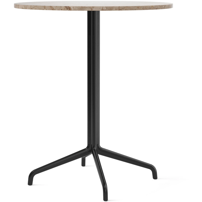 Photo of Harbour Column Counter Table 4-star - Black/sand - Ø80 Cm - Barbord - Norm Architects - Svart - Metall/sten