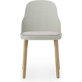 Thumbnail photo of Allez Chair Upholstered Canvas Oak - Dining Chair - Warm Grey - H: 79 x L: 45 x D: 50 x Sh: 45.5 cm