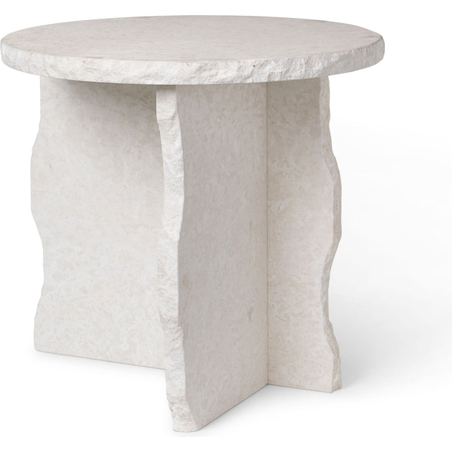 Photo of Mineral Sculptural Table - Sofabord - Bianco Curia - Ø: 52 X H: 50 Cm