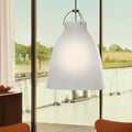 Thumbnail photo of Caravaggio Opal P3 Pendant Lamp White Opal Glass-silver Grey Cord