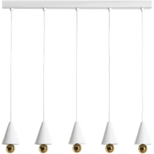 Photo of Pendant System Line Plate 5 White - Pendellampor - Daniel Emma - Vit