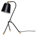 Table lamp black metal with