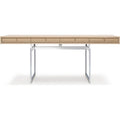 Thumbnail photo of Office Desk, Oak Top, Stainless Steel Frame - Skrivbord - Bodil Kjær