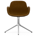 Thumbnail photo of Form Armchair - Swivel frame 4L fully upholstered - Armchair - Frame: Aluminium / Fabric type: City velvet vol. 2 30 - L: 70.5 x H: 80 x Sh: 44 cm